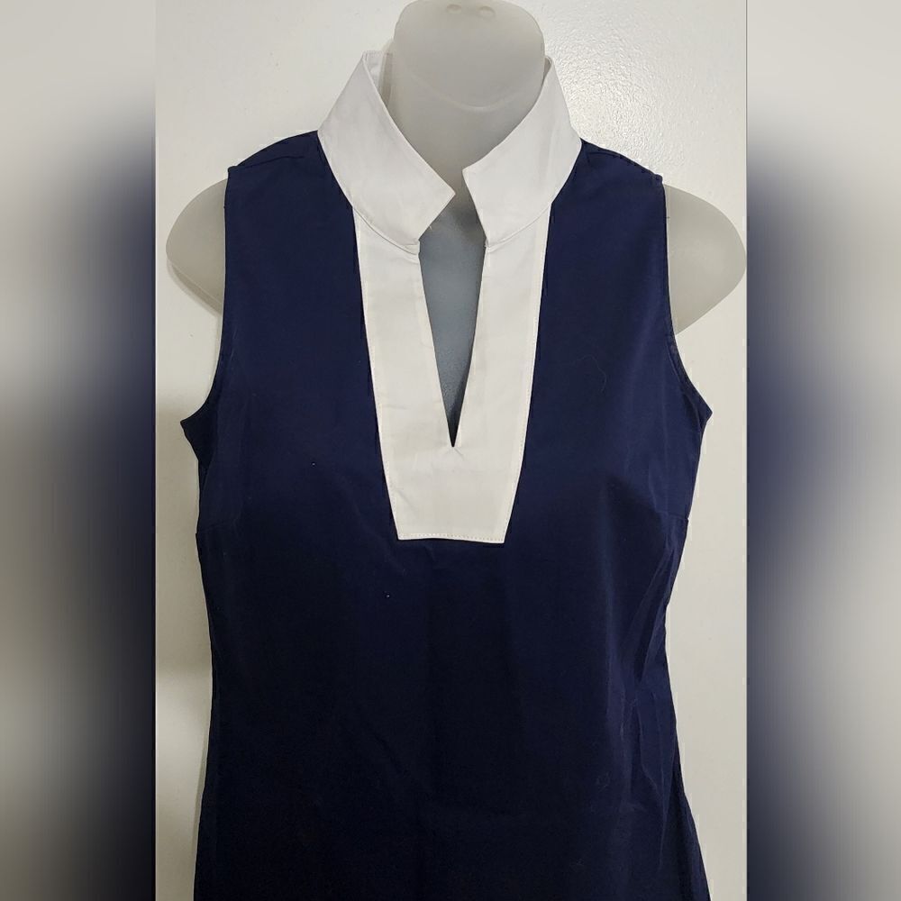 Sail To Sable Navy And White Color Block Tunic Dr… - image 4